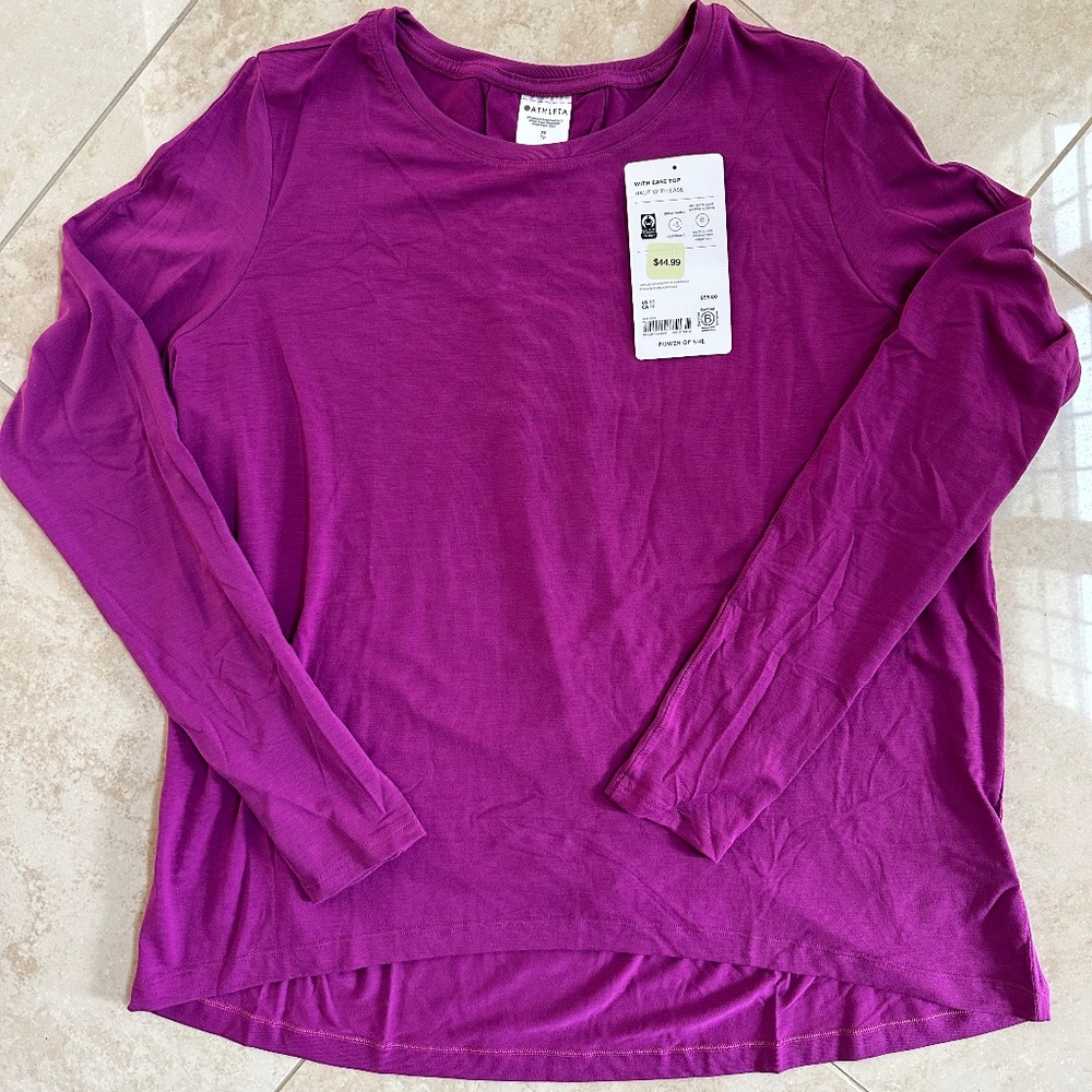 NWT Athleta With Ease Top - Size XS